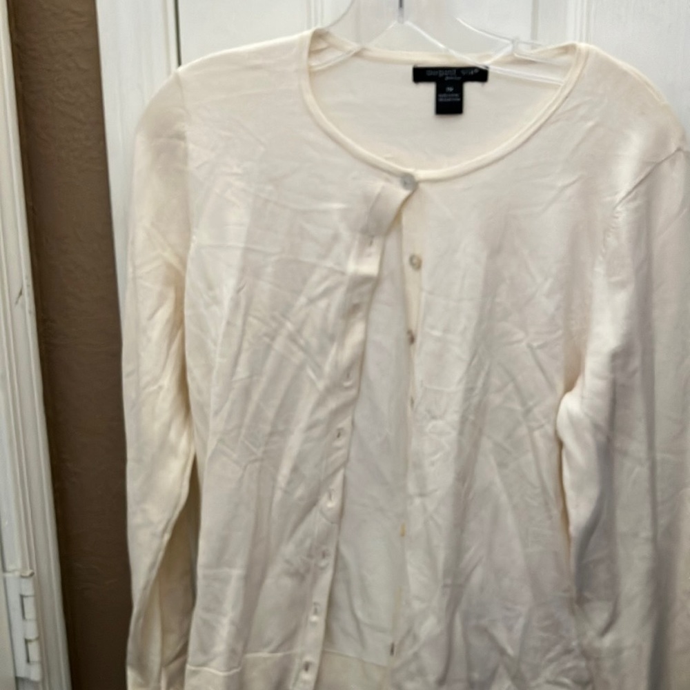 Classic august silk cardigan medium petite
